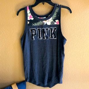 Victoria’s Secret Pink Hawaiian Flower Tank top